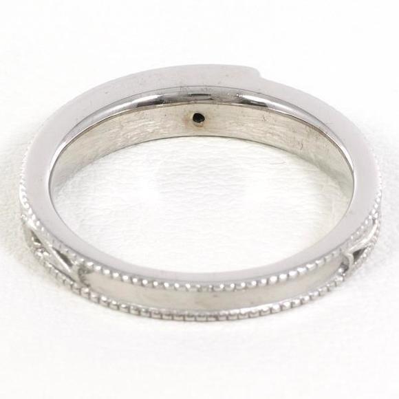 LuxUness K18 White Gold Amethyst Ring 13 Metal Ring - Picture 4 of 7